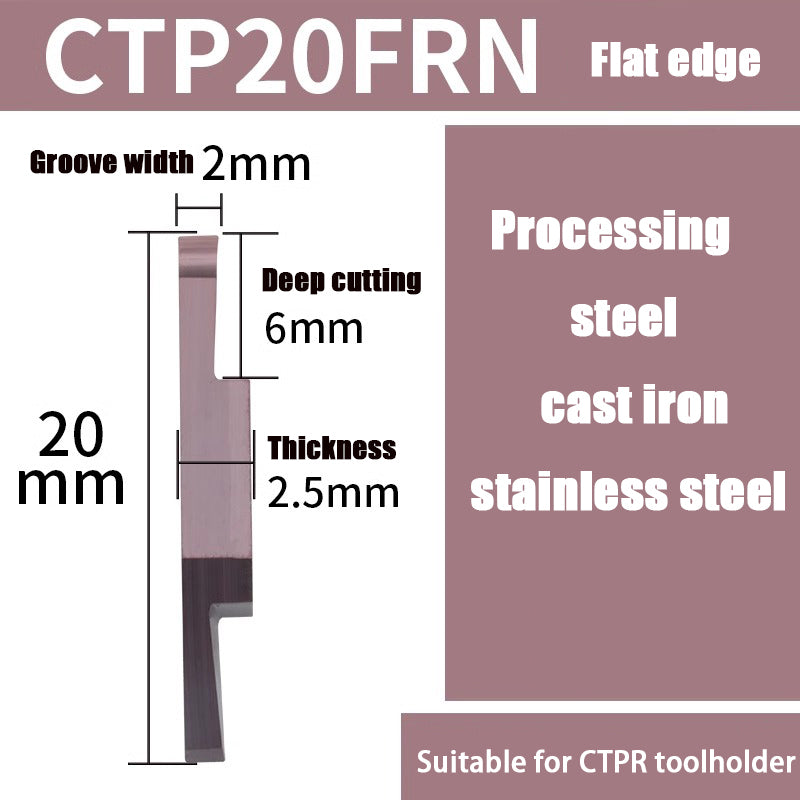 98-CTPA15FRN Swiss CNC Machine Blade Flat Bevel Groove Cutting Tool Shandong Denso Pricision Tools Co.,Ltd.